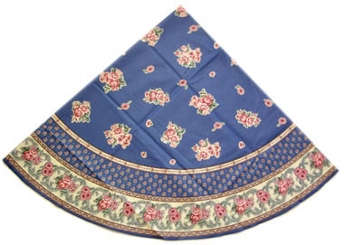 French coated tablecloth (Nais.cobalt) - Click Image to Close